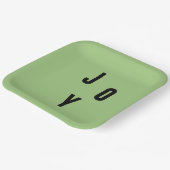 Joy typography pappteller (Gewinkelt)