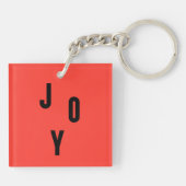 Joy typography schlüsselanhänger (Rückseite)