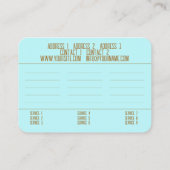 JOY - Visitenkarte Telefonnummerkarte (Rückseite)