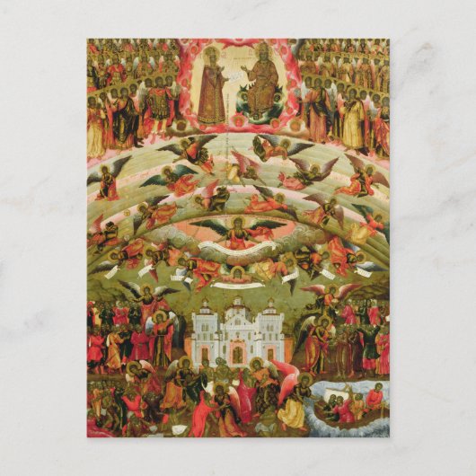 Joy von allen, die Sorrow Jungfrau, 1707 Postkarte (Vorderseite)