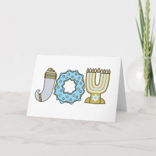 JOY von Hanukkah Feiertagskarte