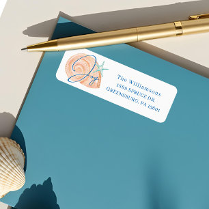 Joy Watercolor Coastal Ocean Beach Coral Seashell