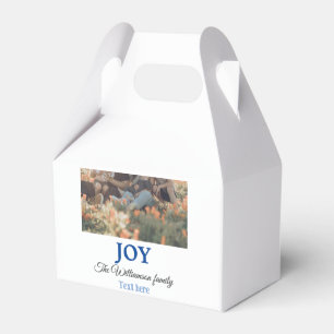 Joy Weihnachten Familienname Foto Urlaubspakete Geschenkschachtel