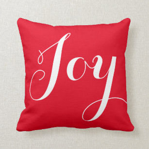 "Joy" Weihnachten/Feiertage-Throw Kissen