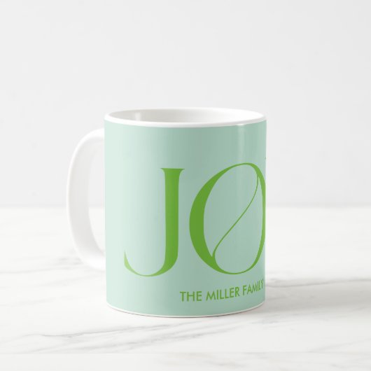 Joy | Weihnachten Kaffeetasse (Vorderseite Links)