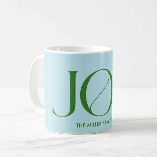 Joy | Weihnachten Kaffeetasse (Vorderseite Links)