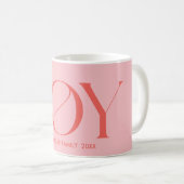 Joy | Weihnachten Kaffeetasse (VorderseiteRechts)