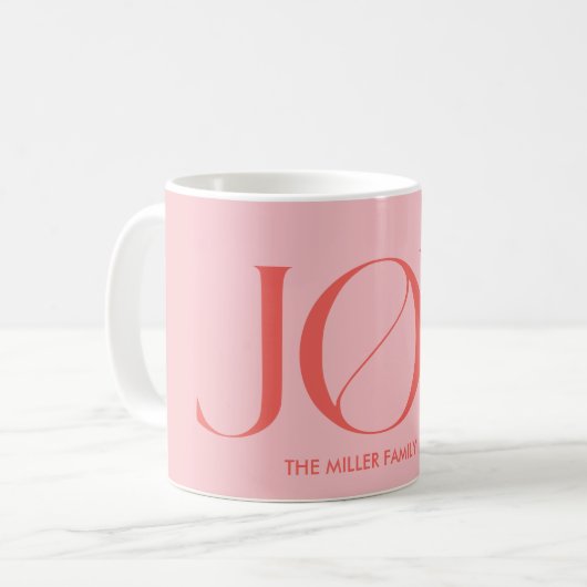 Joy | Weihnachten Kaffeetasse (Vorderseite Links)