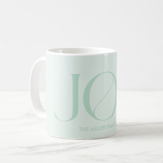 Joy | Weihnachten Kaffeetasse (Vorderseite Links)
