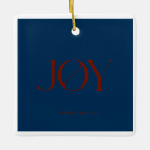 Joy Weihnachten Keramikornament