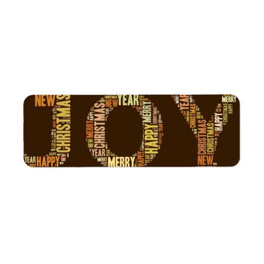 JOY, Weihnachten, Label (Vorne)