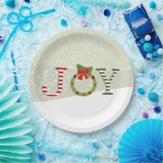 Joy - Weihnachten Pappteller (Party)