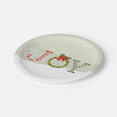 Joy - Weihnachten Pappteller (Schrägansicht)