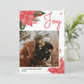 Joy. Weihnachten Weihnachten - Roter Blumenstrauß (Stehend Vorderseite)