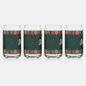 JOY Weihnachts-Blumenrand Dosenglas (Rechts)