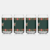 JOY Weihnachts-Blumenrand Dosenglas (Links)