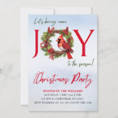 Joy | Weihnachts-Party Einladung (Vorderseite)