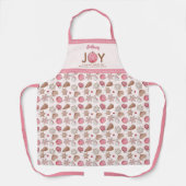 JOY Weihnachtsbacken Personalisiert Schürze (Vorderseite)