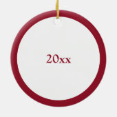 JOY Weihnachtselfen halten Briefe Keramik Ornament (Hinten)