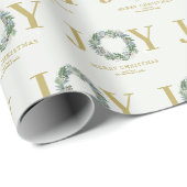 "Joy" Weihnachtsfeier Geschenkpapier (Rolleneckpunkt)