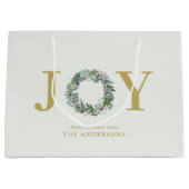 "Joy" Weihnachtsfeier Große Geschenktüte (Vorderseite)
