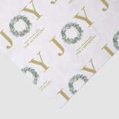 "Joy" Weihnachtsfeier Seidenpapier (Detail)