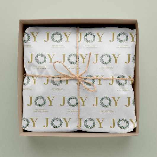 "Joy" Weihnachtsfeier Seidenpapier