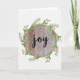 Joy - Weihnachtsgrüße-Karte Feiertagskarte