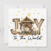 JOY-Weihnachtskarte zur Geburt Christi (Vorderseite)
