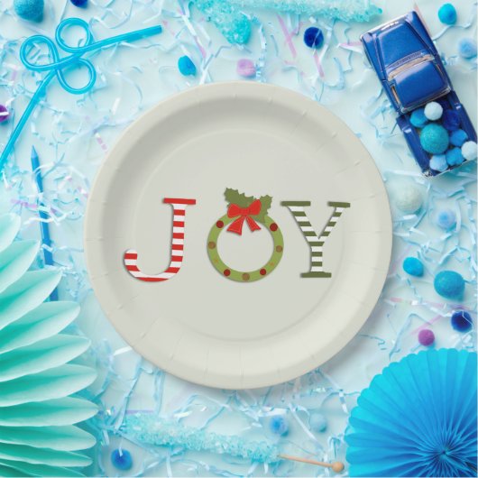 Joy - Weihnachtsplatten Pappteller (Party)