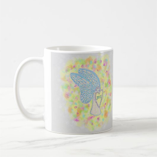 Joy White Guardian Angel Art Kaffee Cups oder Tass Kaffeetasse (Links)