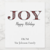 JOY Wine Labels Weinetikett (Einzelnes Label)