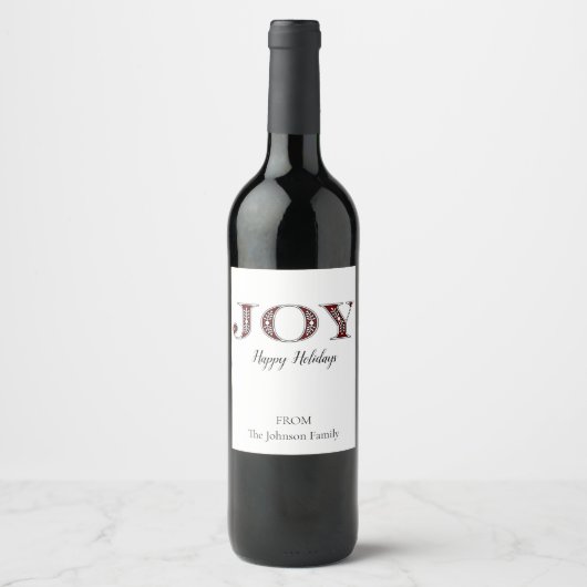 JOY Wine Labels Weinetikett (Vorderseite)
