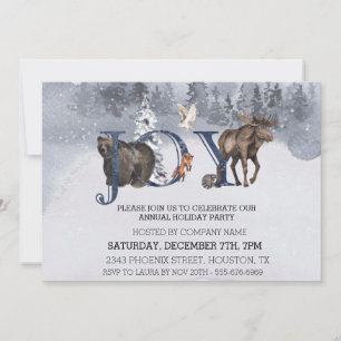 JOY Woodland Weihnachtsfeier Unternehmens Einladung