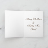 JOY WordcloY Christmas Feiertagskarte (Innenseite)