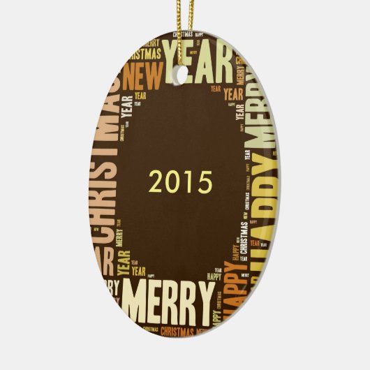 JOY WordcloY Christmas Keramikornament (Links)