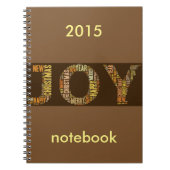 JOY WordcloY Christmas Notizblock (Vorderseite)