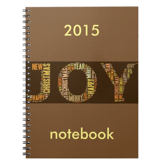 JOY WordcloY Christmas Notizblock (Vorderseite)