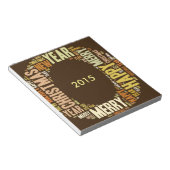 JOY WordcloY Christmas Notizblock (angewinkelt)