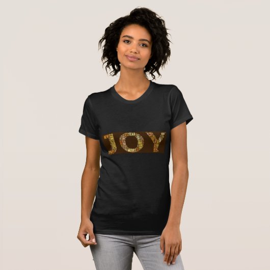JOY WordcloY Christmas T-Shirt (Vorne ganz)