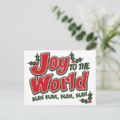 Joy World Blah Blah Postcard Postkarte (Stehend Vorderseite)