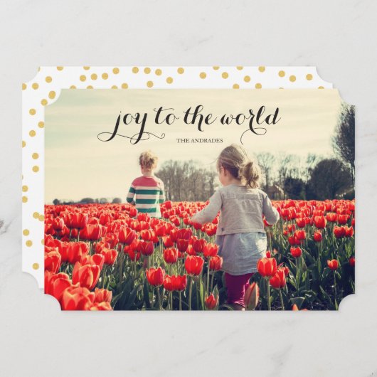 Joy World Kid Weihnachten Personalisierten Urlaub (Vorne/Hinten)