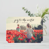 Joy World Kid Weihnachten Personalisierten Urlaub (Stehend Vorderseite)