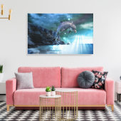 JOY - Wrapped Canvas Leinwanddruck (Insitu (Wohnzimmer))