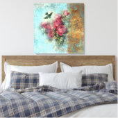 JOY - Wrapped Canvas Leinwanddruck (Insitu (Schlafzimmer))