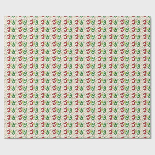 "Joy" wrapping paper Geschenkpapier (Flach)