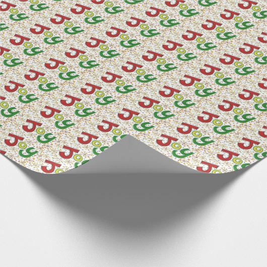 "Joy" wrapping paper Geschenkpapier (Ecke)