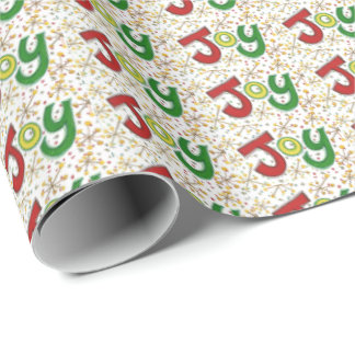 "Joy" wrapping paper Geschenkpapier