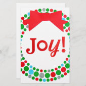 Joy Wreath Briefpapier (Vorne/Hinten)