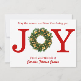Joy Wreath Business - Weihnachtskarte Feiertagskarte